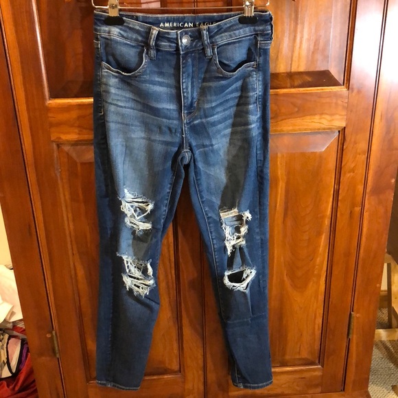 American Eagle Outfitters Pants - American Eagle High-Rise Ripped Jeggings